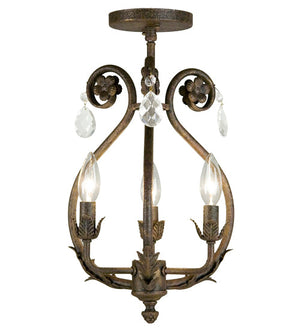 Meyda 12" Wide Antonia 3 Light Chandelier- 116704
