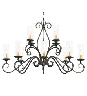Meyda 48" Wide Zola 12 Light Two Tier Chandelier 116728