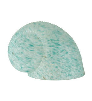 Meyda 5"W X 6"L TEAL DAPPLE SNAIL SHADE 11693
