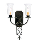 Meyda 14" Wide Gabrielle 2 Light Wall Sconce 117196