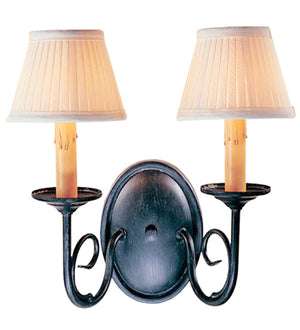 Meyda 12" Wide Jenna 2 Light Wall Sconce '117348