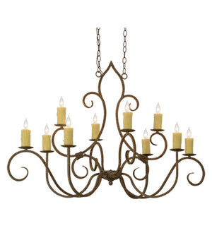 Meyda 48"L Clifton 10 LT Oblong Chandelier '117425