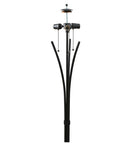 Meyda 65'H WROUGHT IRON CURVED ARM FLOORBASE HARDWARE '117750