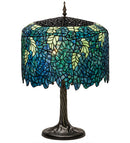 Meyda 28" High Tiffany Wisteria Table Lamp - 118689