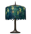 Meyda 28" High Tiffany Wisteria Table Lamp - 118689