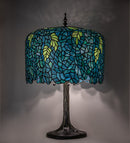 Meyda 28" High Tiffany Wisteria Table Lamp '118689