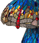 Meyda 25" High Tiffany Hanginghead Dragonfly Table Lamp - 118840