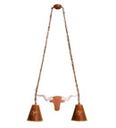 Meyda 32" Long Texas Longhorn 2 Light Island Pendant '11887