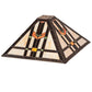 Meyda 14" Square Prairie Wheat Shade '119637