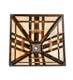 Meyda 14" Square Prairie Wheat Shade '119637