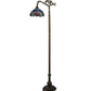 Meyda 60.5"H Tiffany Hanginghead Dragonfly Bridge Arm Floor Lamp '119648