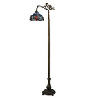 Meyda 60.5"H Tiffany Hanginghead Dragonfly Bridge Arm Floor Lamp '119648
