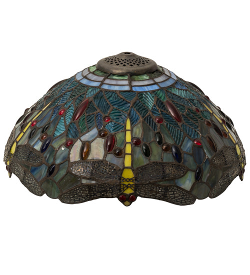 Meyda 16"W Tiffany Hanginghead Dragonfly Shade '119649