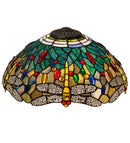 Meyda 16"W Tiffany Hanginghead Dragonfly Shade - 119649