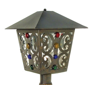 Meyda 16" Square Julie Post Mount 119834