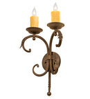 Meyda 11"W Andorra 2 LT Wall Sconce 120207