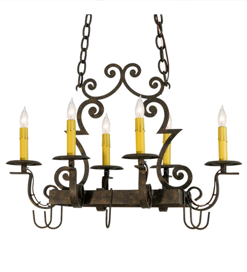 3 Light Pot Rack Meyda 26