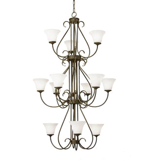 Meyda 36" Wide Jaqueline 12 Light Three Tier Chandelier 120260