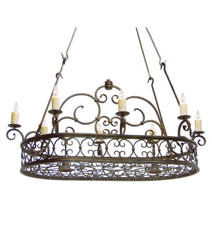 Meyda 54" Long Cira 10 Light Pot Rack 120277