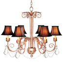 Meyda 28" Wide Lindsay 6 Light Chandelier '120321