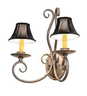 Meyda 16" Wide Phillipe 2 Light Wall Sconce '120763