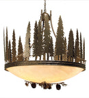 Meyda 48" Wide Towering Pines Inverted Pendant '120785