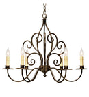 Meyda 28" Wide Eve 6 Light Chandelier 120793