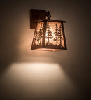Meyda 7" Wide Stillwater Tall Pines Hanging Wall Sconce 121598