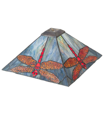Meyda 13" Square Prairie Dragonfly Shade '12203