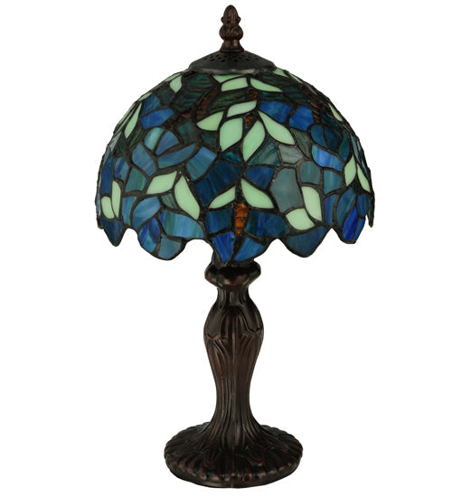 Meyda 14"H Nightfall Wisteria Mini Lamp '124812