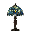 Meyda 14"H Nightfall Wisteria Mini Lamp '124812