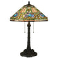 Meyda 26.5"H Tiffany Floral Table Lamp '124816
