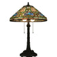 Meyda 26.5"H Tiffany Floral Table Lamp '124816