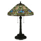 Meyda 26.5"H Tiffany Floral Table Lamp '124816