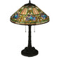 Meyda 26.5"H Tiffany Floral Table Lamp '124816