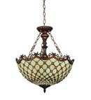 Meyda 18"W Jeweled Katherine Inverted Pendant '124835