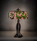 Meyda 30" High Tiffany Cherry Blossom Table Lamp- 126749