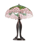 Meyda 30" High Tiffany Cabbage Rose Table Lamp- 126904