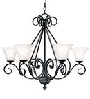 Meyda 30" Wide Olivia 6 Light Chandelier '129201