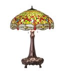 Meyda 31" High Tiffany Hanginghead Dragonfly Table Lamp - 129745