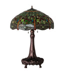 Meyda 31" High Tiffany Hanginghead Dragonfly Table Lamp - 129745