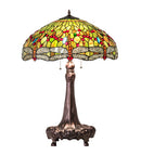 Meyda 31" High Tiffany Hanginghead Dragonfly Table Lamp - 129745