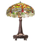 Meyda 31" High Tiffany Hanginghead Dragonfly Table Lamp - 129745