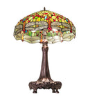 Meyda 31" High Tiffany Hanginghead Dragonfly Table Lamp - 129745