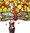 Meyda 31" High Tiffany Hanginghead Dragonfly Table Lamp - 129745