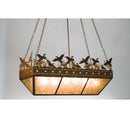 Meyda 48"L Ducks in Flight Oblong Inverted Pendant 13051