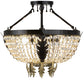 Meyda 16" Wide Chrisanne Crystal Flushmount- 130636
