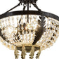 Meyda 16" Wide Chrisanne Crystal Flushmount- 130636