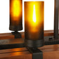 Meyda 38" Long Grand Terrace 6 Light Oblong Chandelier - 133419