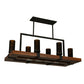 Meyda 38" Long Grand Terrace 6 Light Oblong Chandelier - 133419